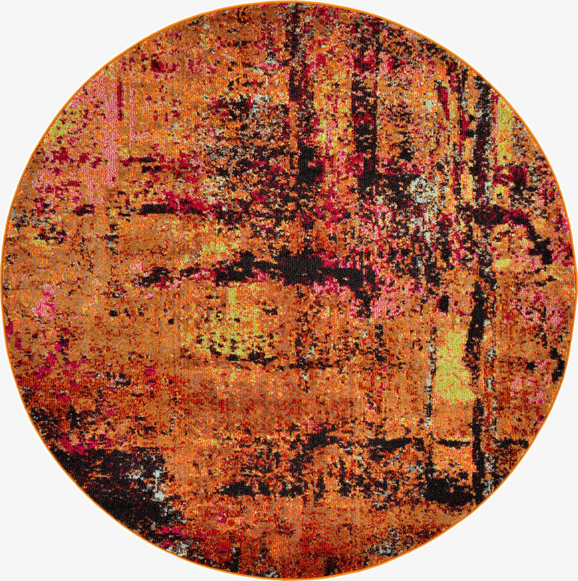 6' x 6' Washable Casablanca Round Rug