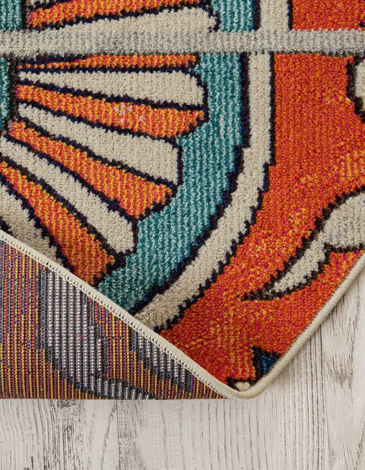 Detail image of 6' x 6' Washable Hyacinth Round Rug