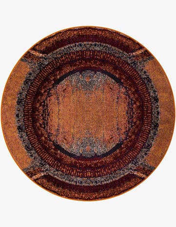 5' 3 x 5' 3 Washable Hyacinth Round Rug