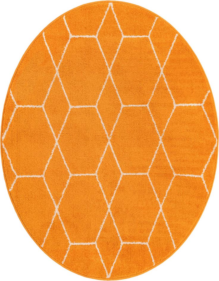 Detail image of 4' x 4' Lattice Frieze Round Rug