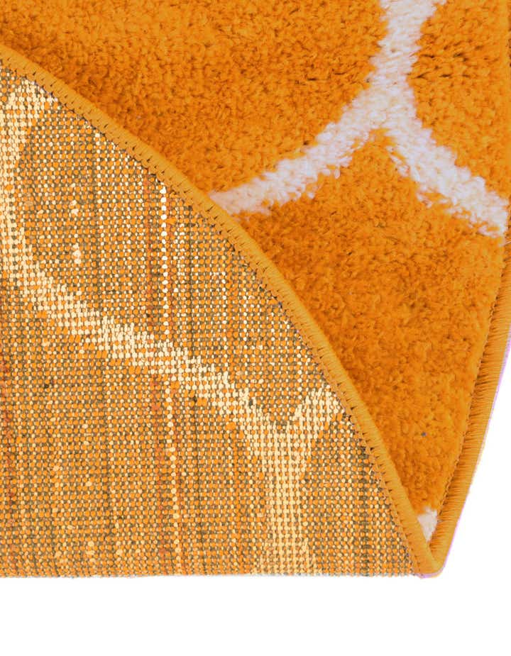 5' 3 x 5' 3 Lattice Frieze Round Rug