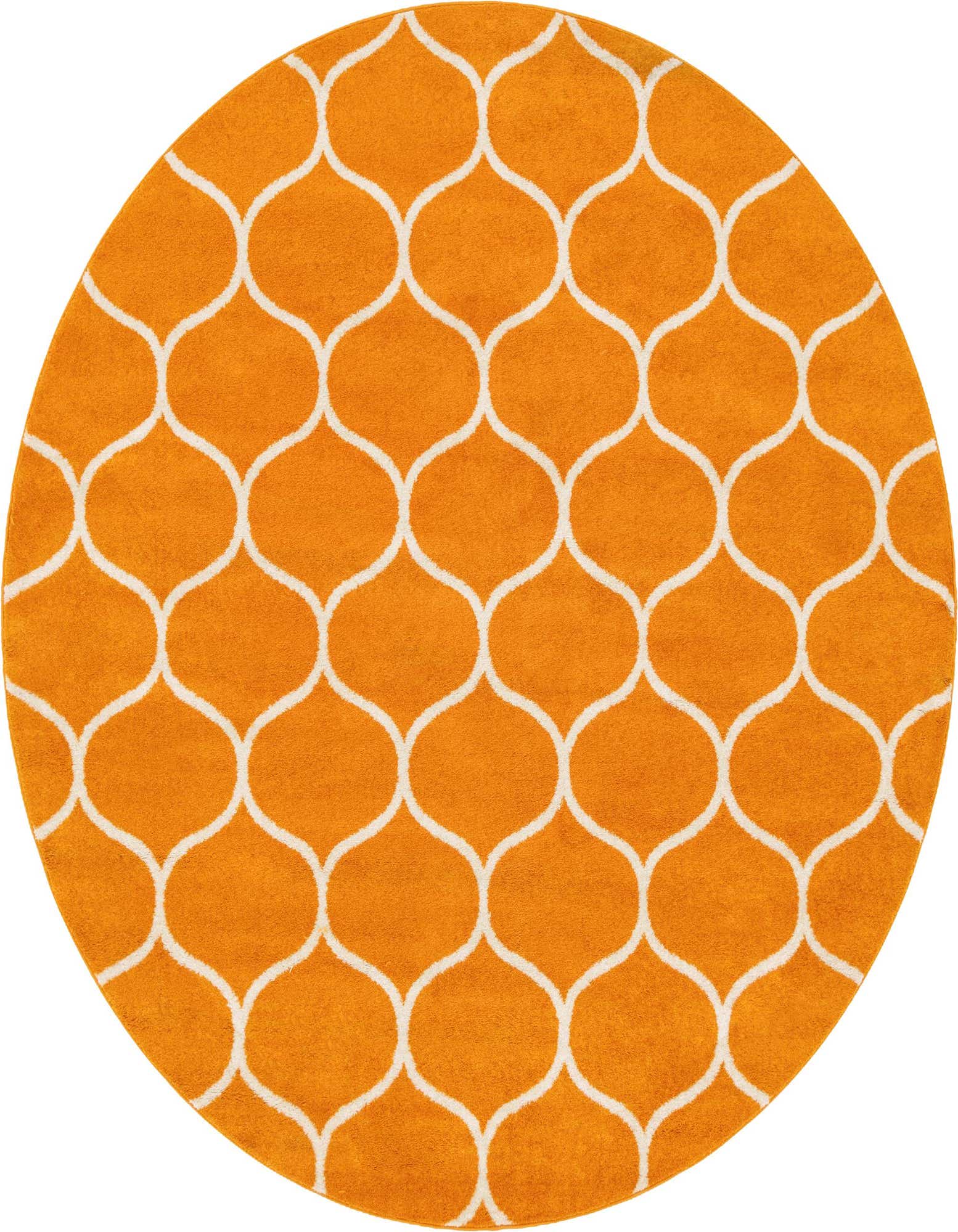 7' 10 x 7' 10 Lattice Frieze Round Rug