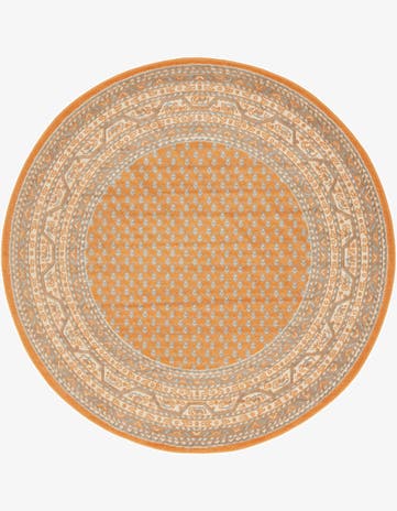 Orange SoHo Round Rug