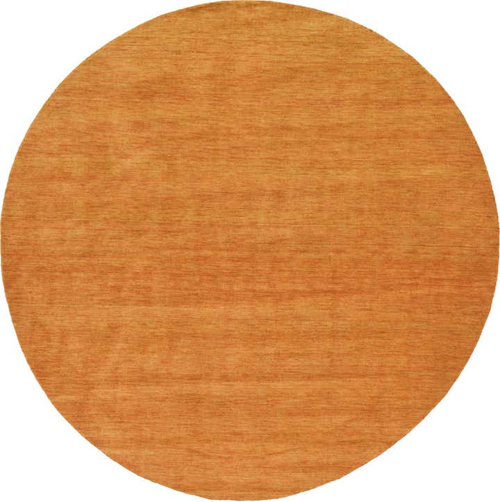 9' 10 x 9' 10 Solid Gabbeh Wool Round Rug