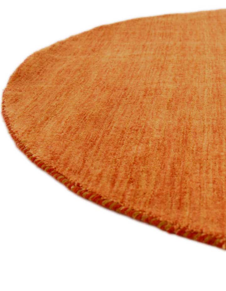 9' 10 x 9' 10 Solid Gabbeh Wool Round Rug