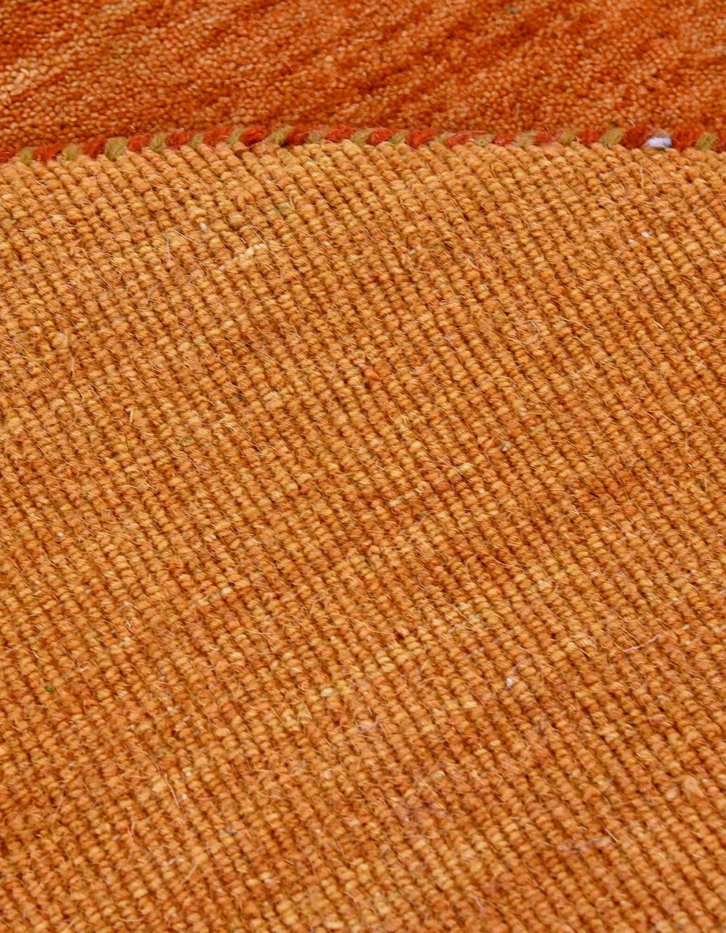 9' 10 x 9' 10 Solid Gabbeh Wool Round Rug