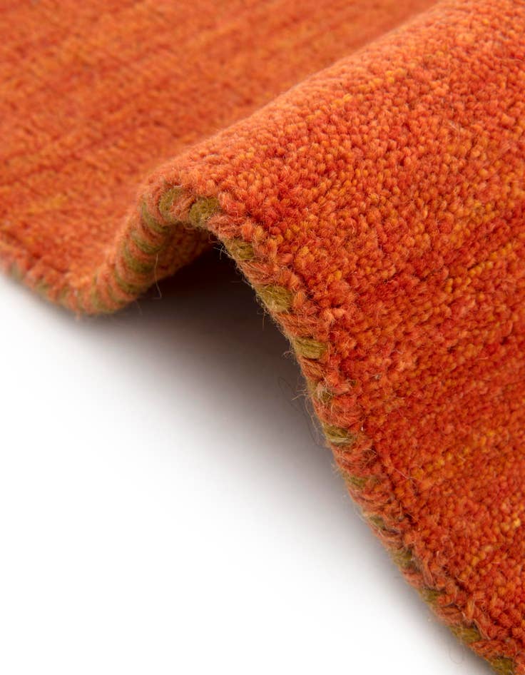 Detail image of 9' 10 x 9' 10 Solid Gabbeh Wool Round Rug