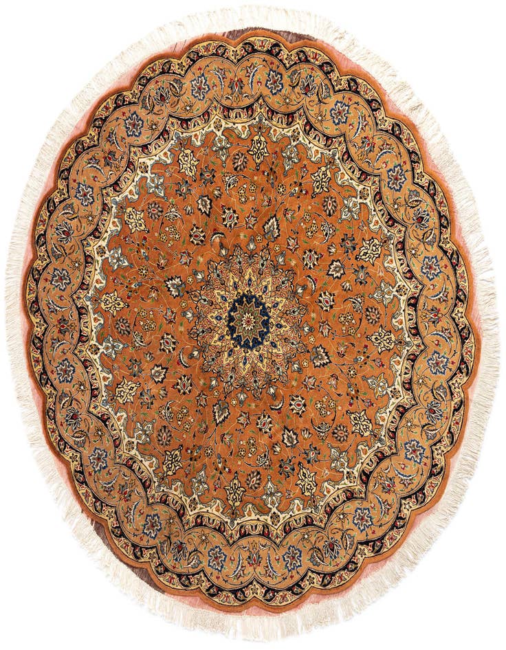 Detail image of 6' 10 x 6' 10 Tabriz Round Rug