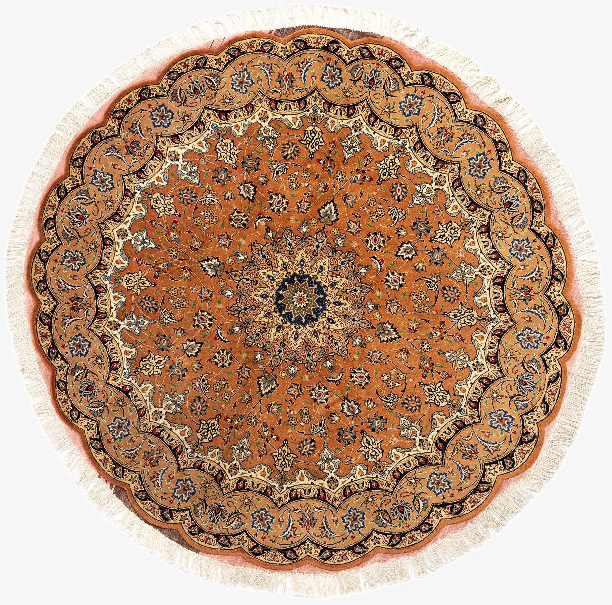 6' 10 x 6' 10 Tabriz Round Rug