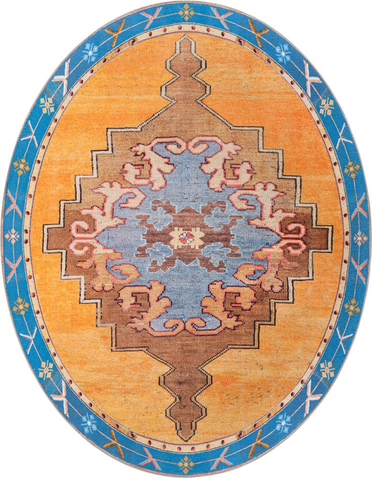 Detail image of 7' 7 x 7' 7 Washable Timeless Round Rug