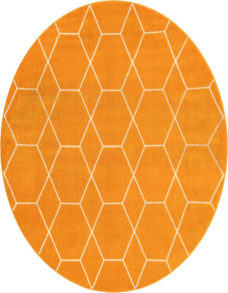 Detail image of 7' 10 x 7' 10 Trellis Frieze Round Rug