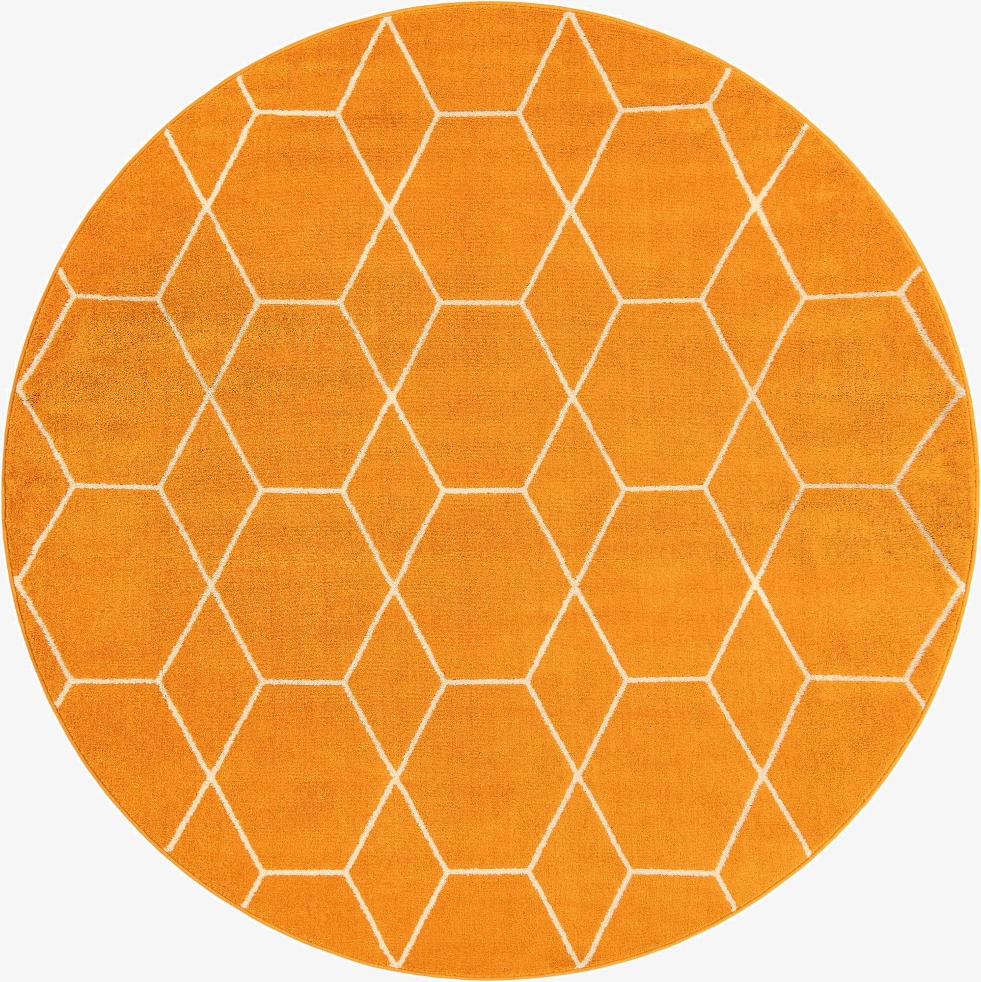 7' 10 x 7' 10 Trellis Frieze Round Rug