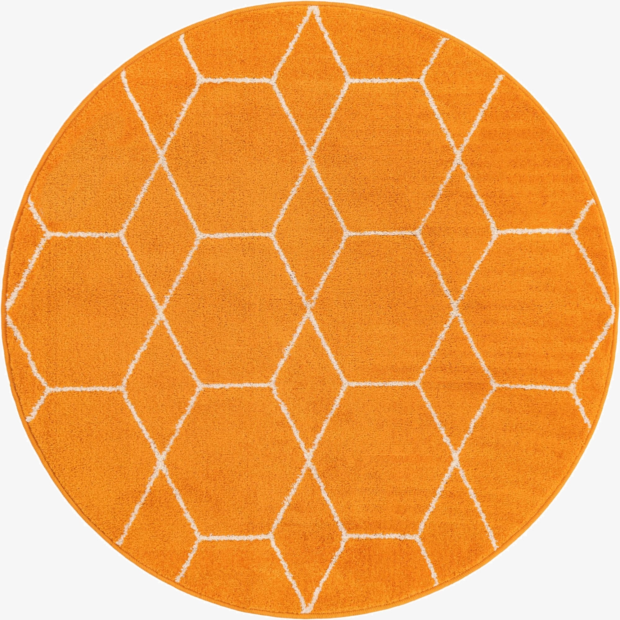 Primary image 4' x 4' Trellis Frieze Round Rug