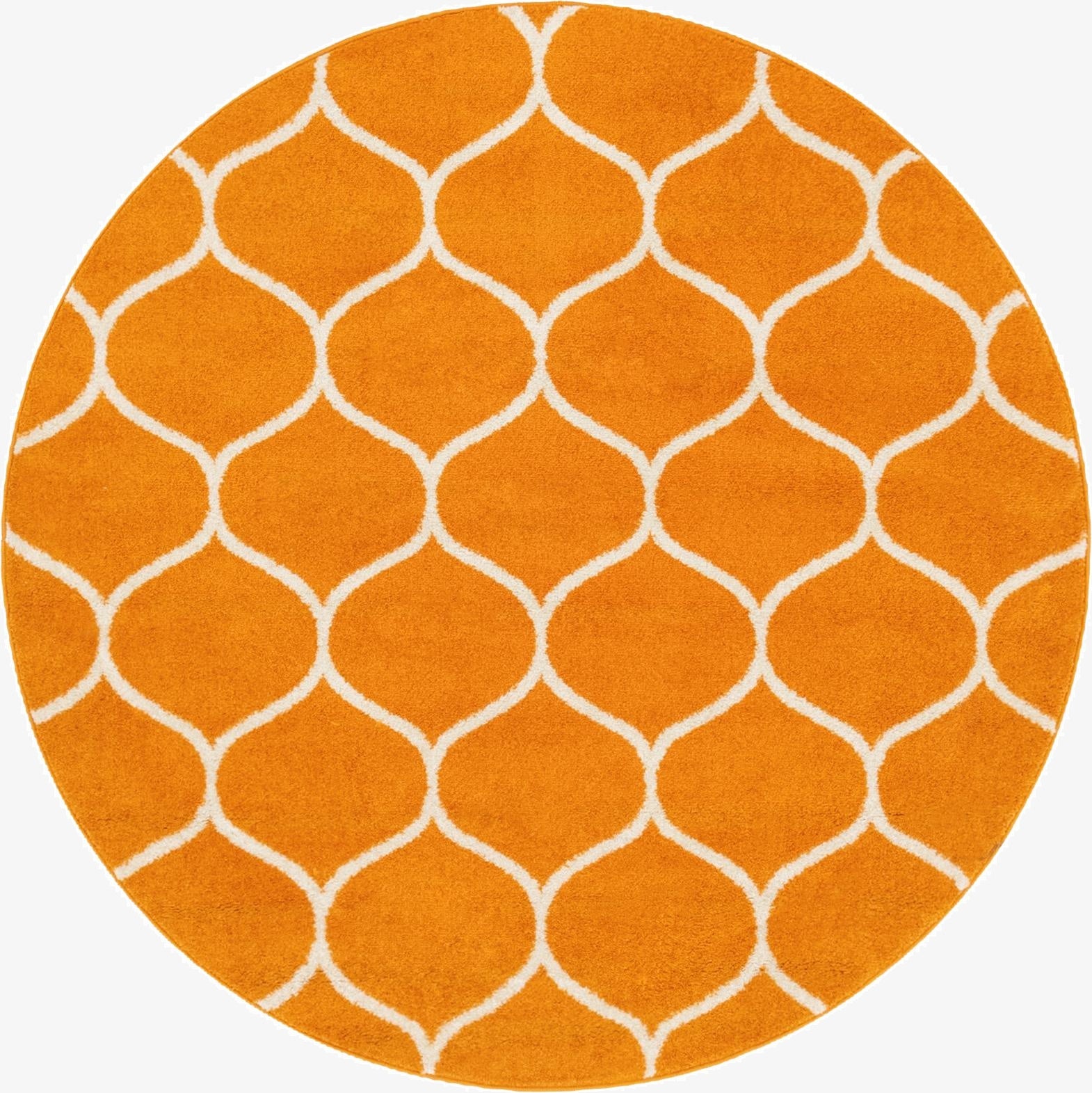 Primary image 5' 3 x 5' 3 Trellis Frieze Round Rug