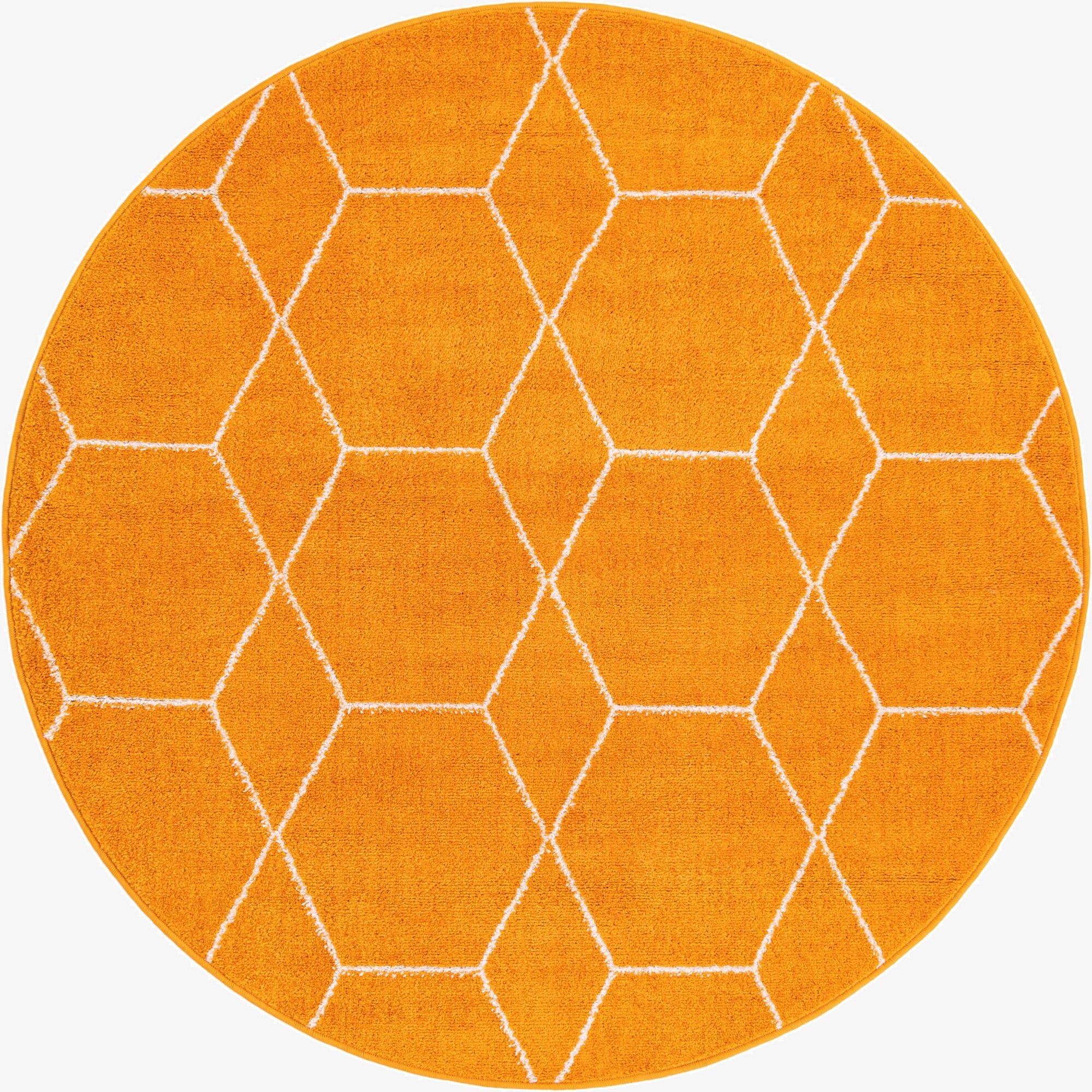 Primary image 5' 3 x 5' 3 Trellis Frieze Round Rug