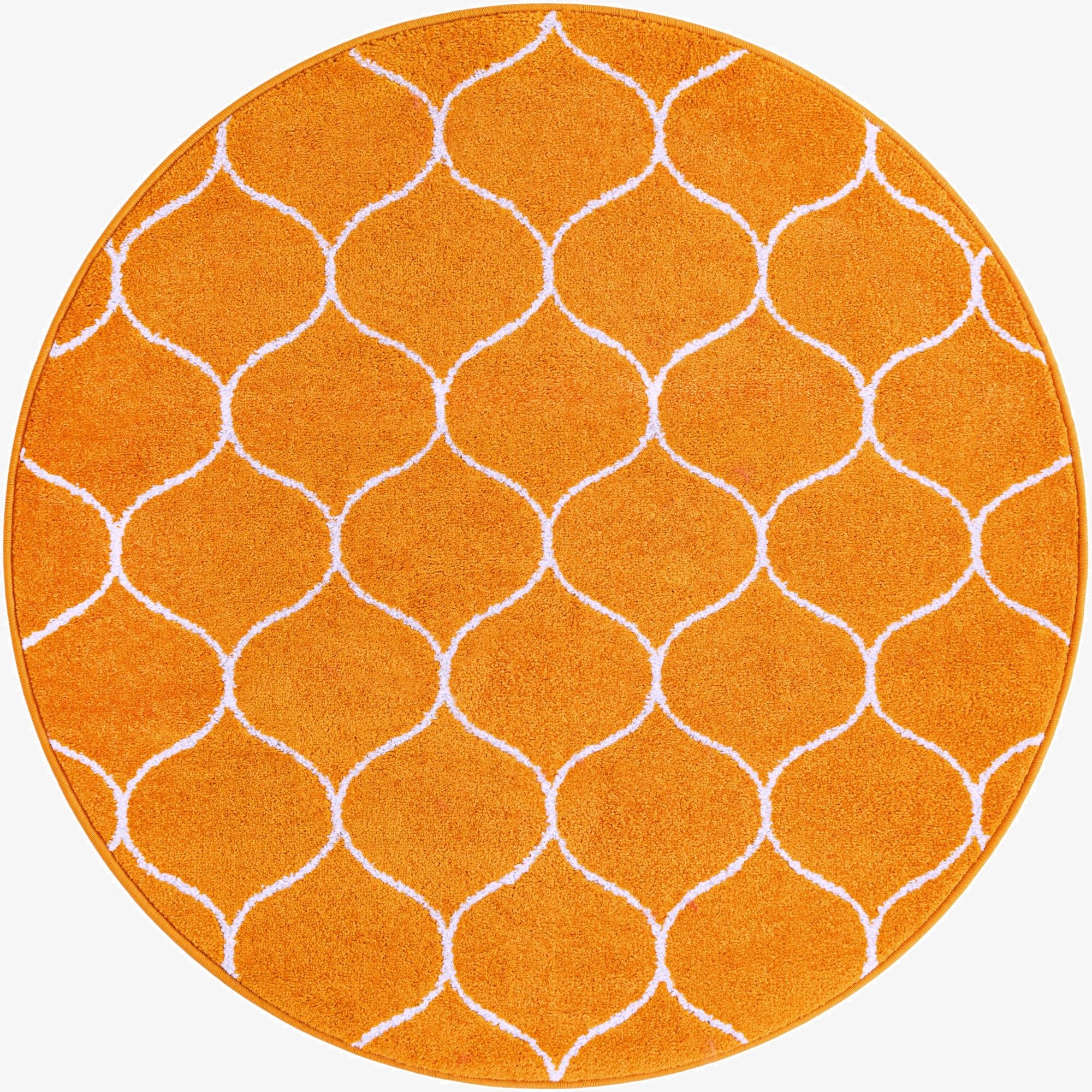4' x 4' Trellis Frieze Round Rug