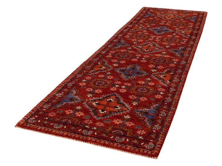Detail image of 2' 10 x 9' 9 Hand Knotted Ariana Ziegler Runner Rug