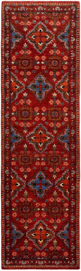 Detail image of 2' 10 x 9' 9 Hand Knotted Ariana Ziegler Runner Rug
