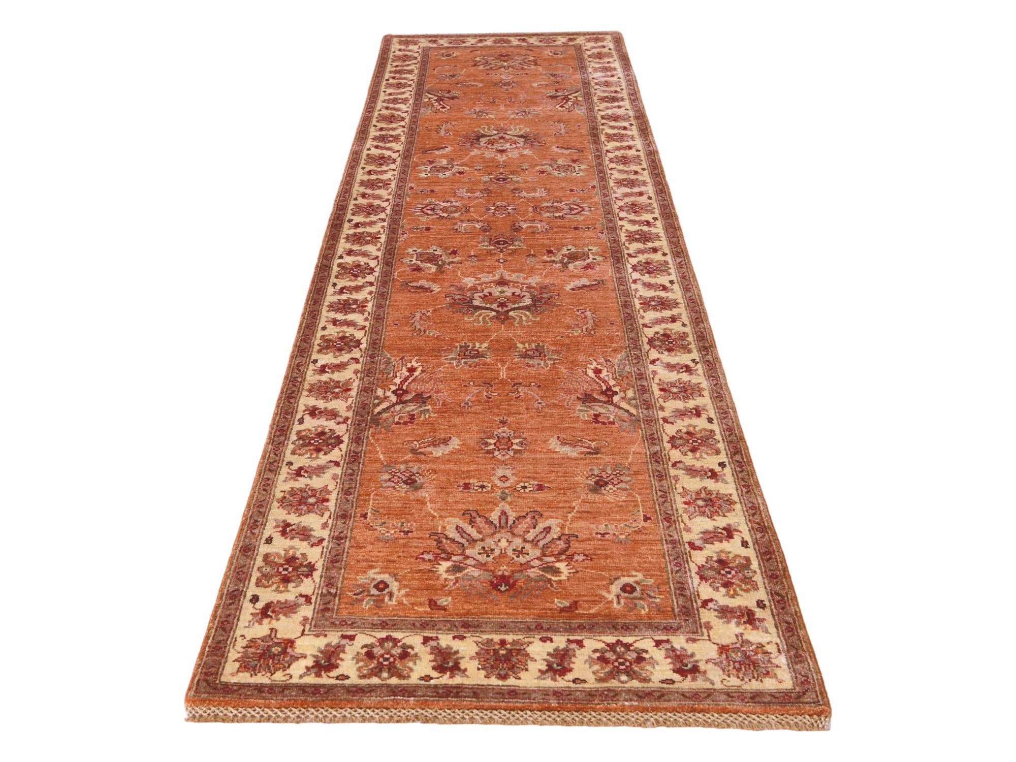 2' 8 x 10' 5 Hand Knotted Ariana Ziegler Runner Rug