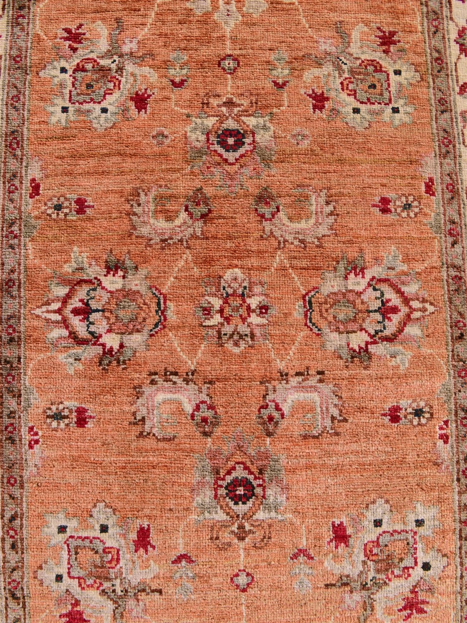 2' 8 x 10' 5 Hand Knotted Ariana Ziegler Runner Rug