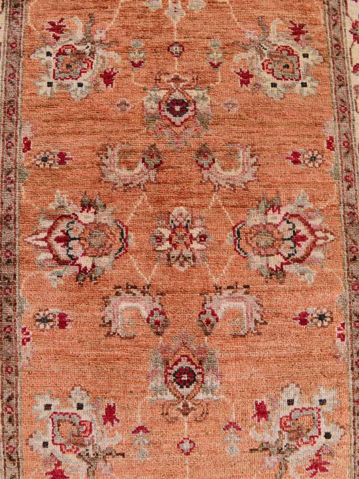 2' 8 x 10' 5 Hand Knotted Ariana Ziegler Runner Rug