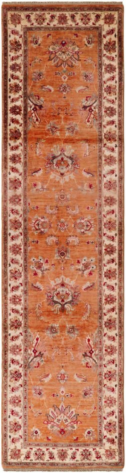 Detail image of 2' 8 x 10' 5 Hand Knotted Ariana Ziegler Runner Rug