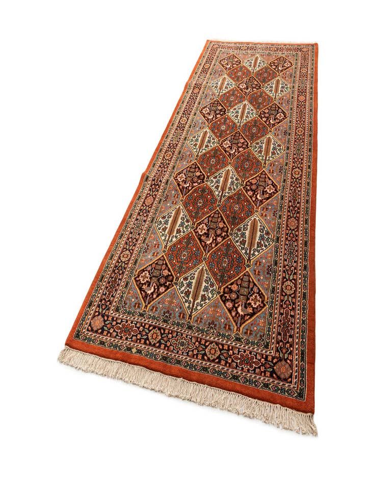 Detail image of 5' 4 x 11' 5  Hand Knotted Bakhtiar Wool Runner Rug