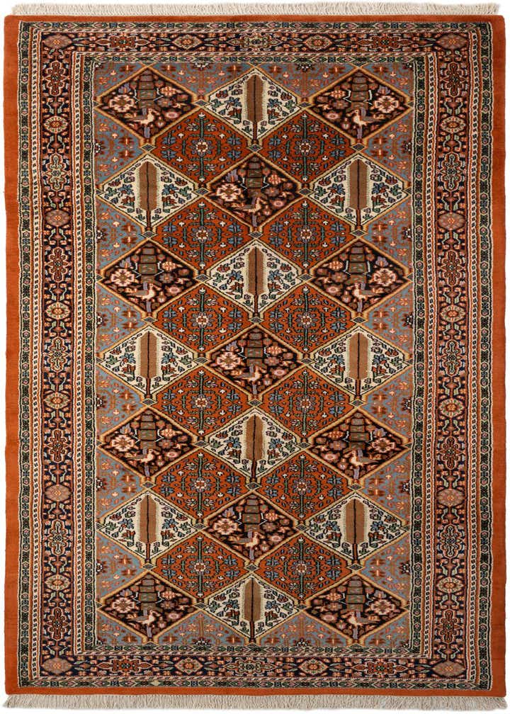 5' 4 x 11' 5 Hand Knotted Bakhtiar Wool Runner Rug