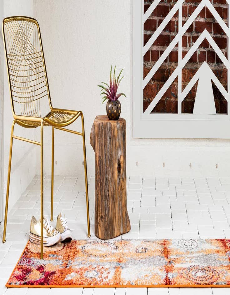 Detail image of 2' 7 x 10'  Washable Casablanca Runner Rug