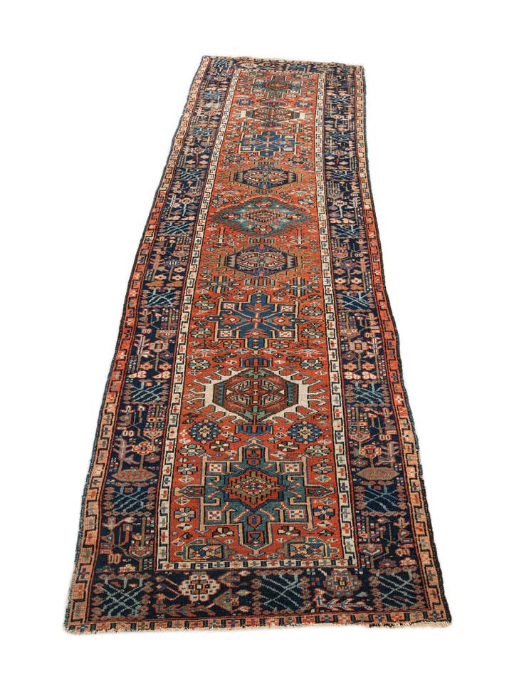 Detail image of 3' 1 x 10' 4  Hand Knotted Gharajeh Persian Runner Rug