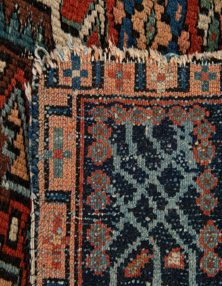 Detail image of 3' 1 x 10' 4  Hand Knotted Gharajeh Persian Runner Rug