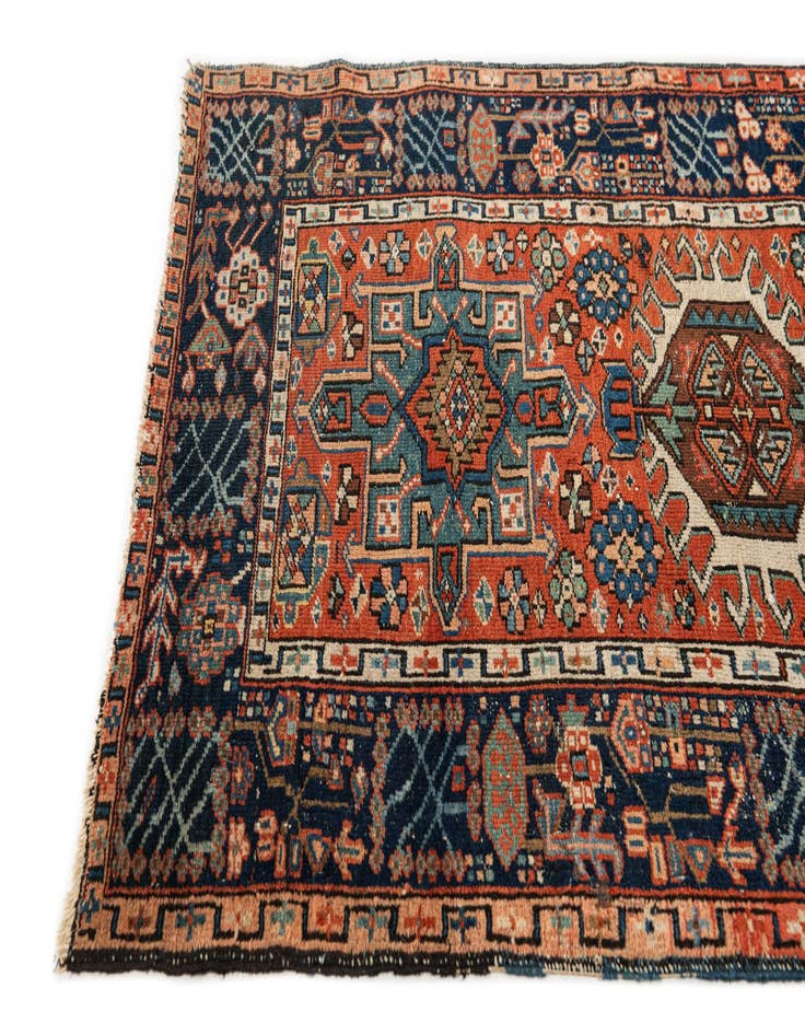 Detail image of 3' 1 x 10' 4  Hand Knotted Gharajeh Persian Runner Rug