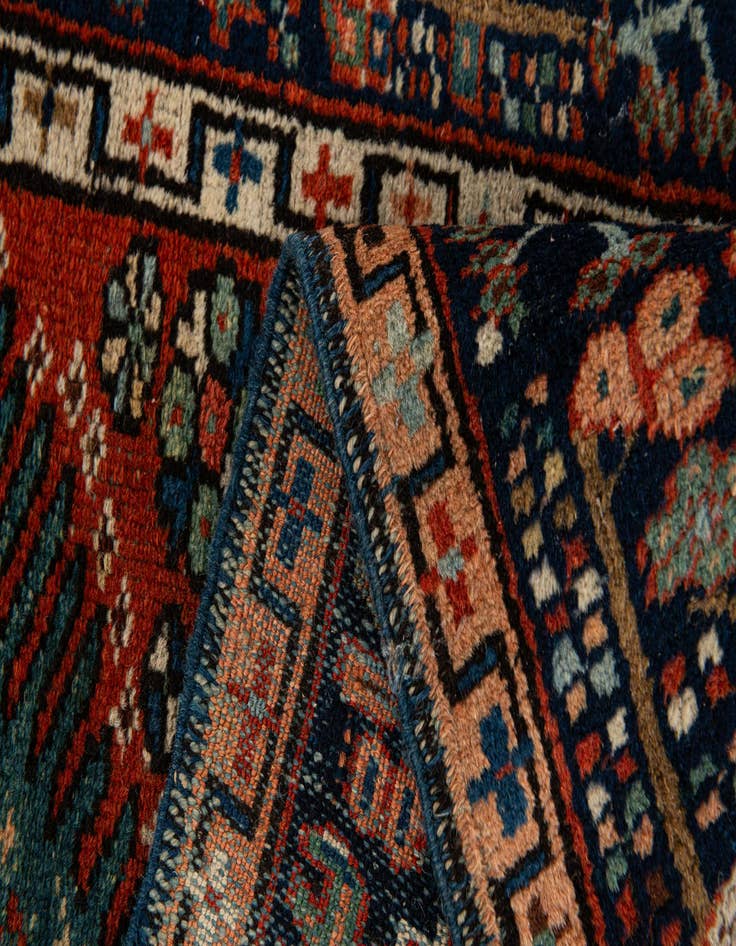 Detail image of 3' 1 x 10' 4  Hand Knotted Gharajeh Persian Runner Rug