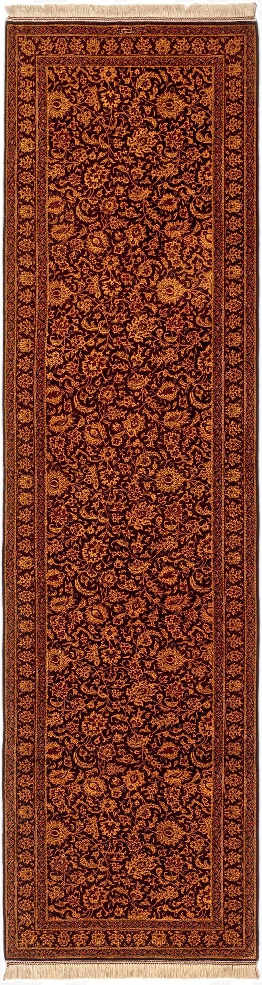 2' 8 x 9' 8 Ghom Silk Runner Rug