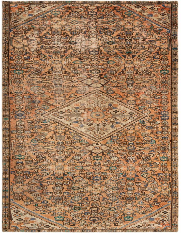 Detail image of 3' 11 x 10' 5 Hamedan Runner Rug