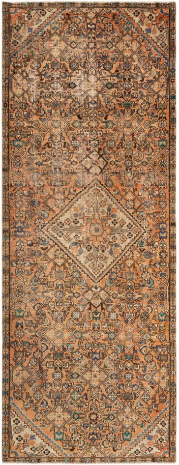 Detailansicht von 120cm x 320cm Hamedan Läufer Teppich