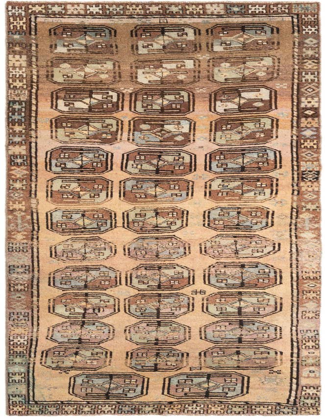 Detail image of 3' 8 x 11' 3 Hamedan Runner Rug