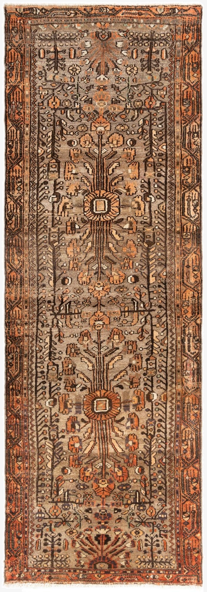 3' 4 x 9' 7 Hamedan Runner Rug