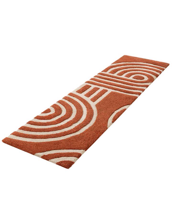 2' x 8' Handtufted Wool Runner Rug