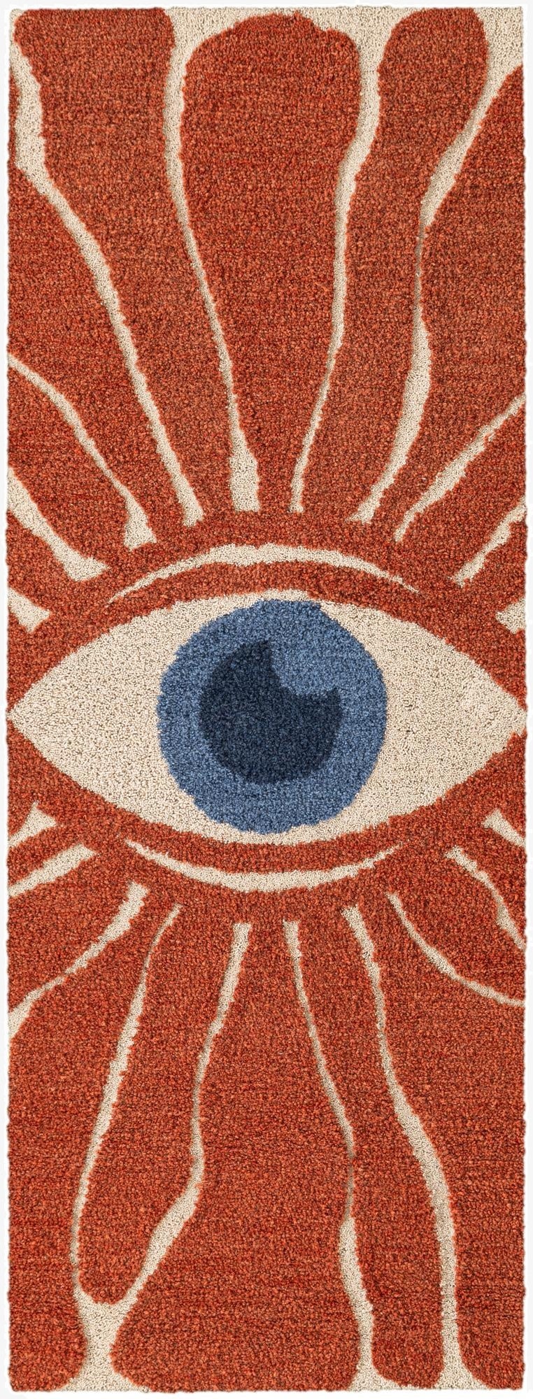 2' x 6' 1 Handtufted Wool Runner Rug