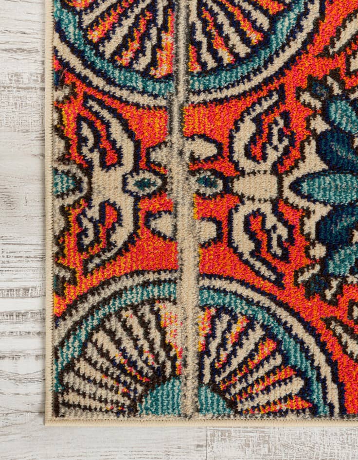 Detail image of 2' 2 x 6' 9 Washable Hyacinth Runner Rug