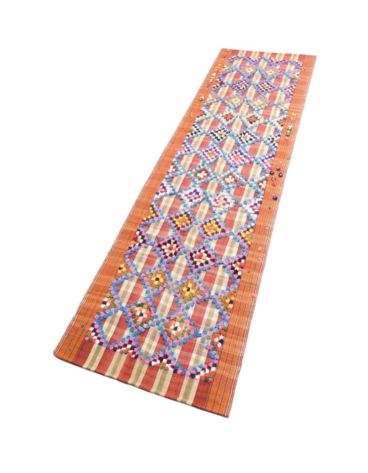 Detail image of 4' 1 x 12' 1 Jajim Runner Rug