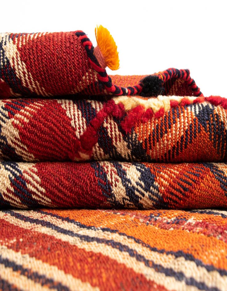 Detail image of 4' 4 x 8' 6 Jajim Wool Runner Rug