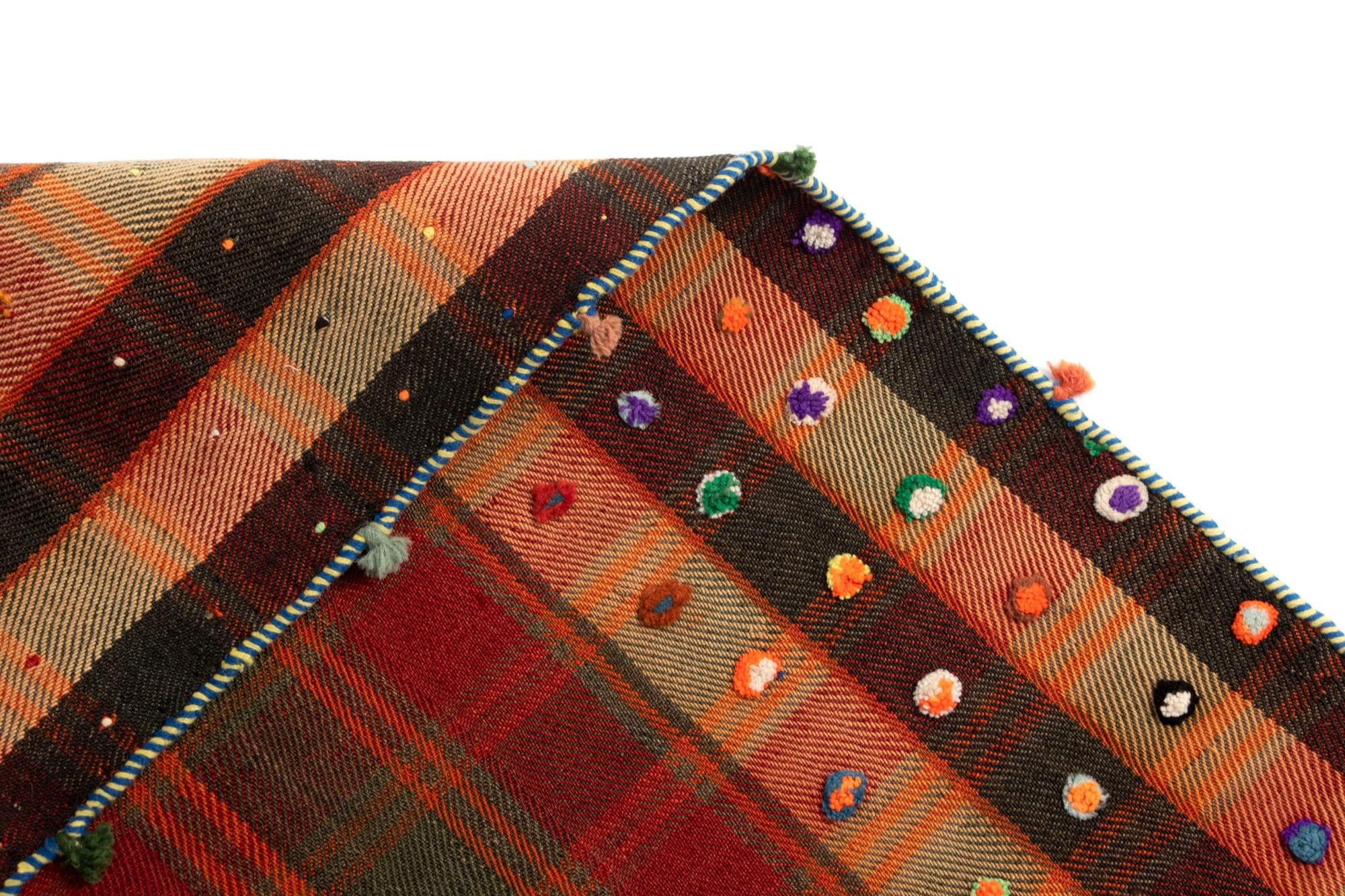 4' 6 x 8' 9 Jajim Wool Runner Rug
