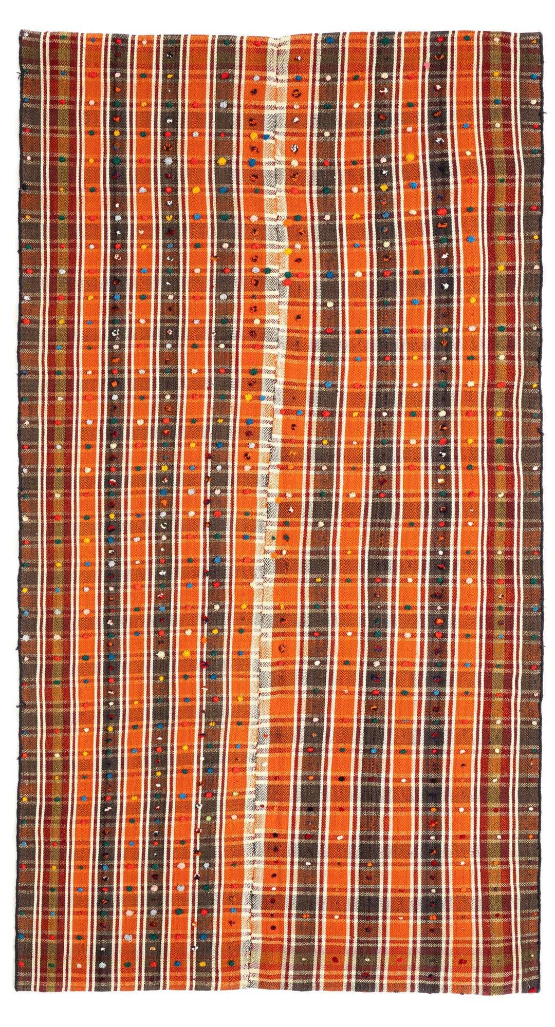 4' 8 x 9' Jajim Wool Runner Rug