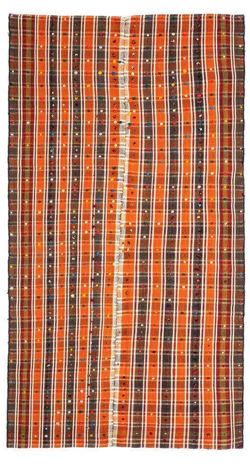 Detail image of 4' 8 x 9' Jajim Wool Runner Rug