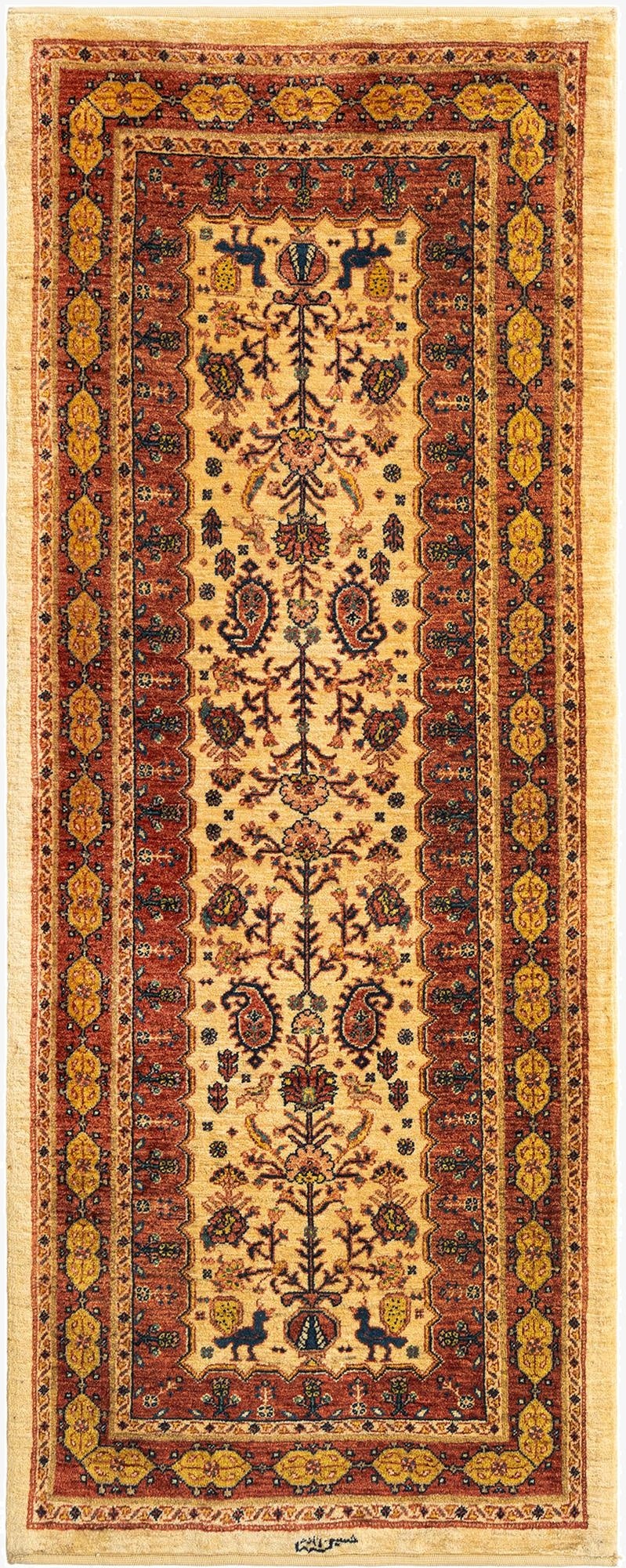 2' 9 x 6' 9 Kashkuli Wool Runner Rug