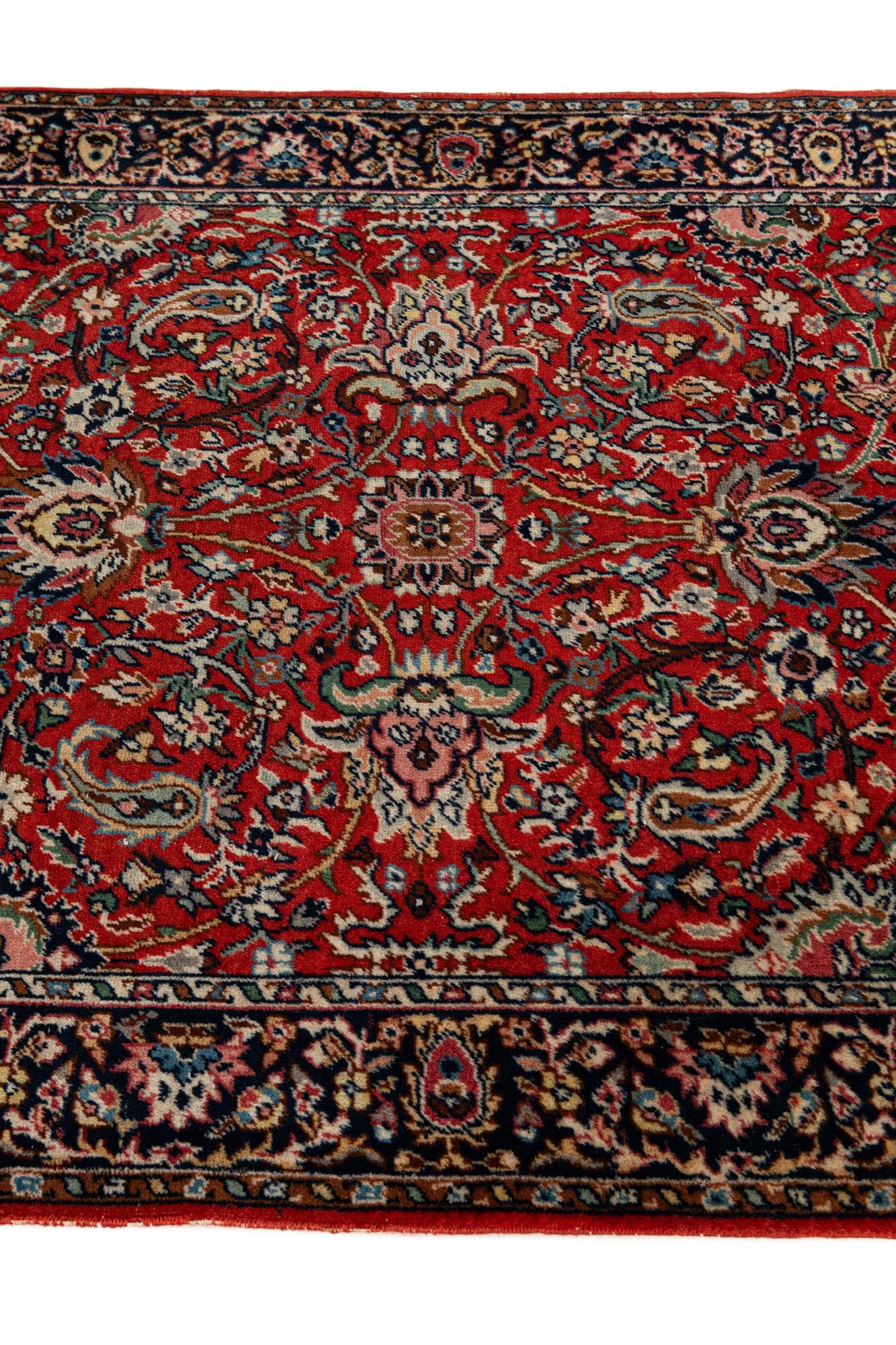 2' 11 x 11' 6 Hand Knotted Kashmir Wool Runner Rug