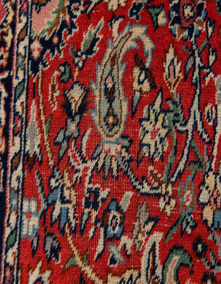 Detail image of 2' 11 x 11' 6  Hand Knotted Kashmir Wool Runner Rug