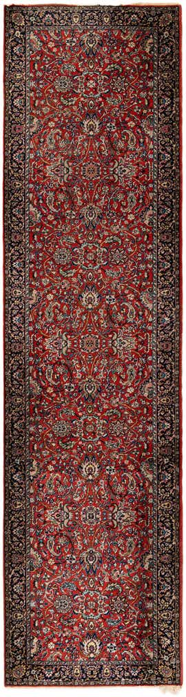 2' 11 x 11' 6 Hand Knotted Kashmir Wool Runner Rug